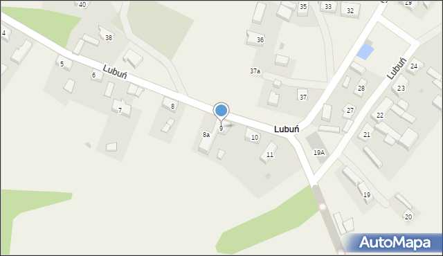 Lubuń, Lubuń, 9, mapa Lubuń