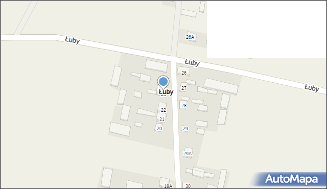 Łuby, Łuby, 23, mapa Łuby