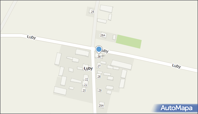Łuby, Łuby, 26, mapa Łuby