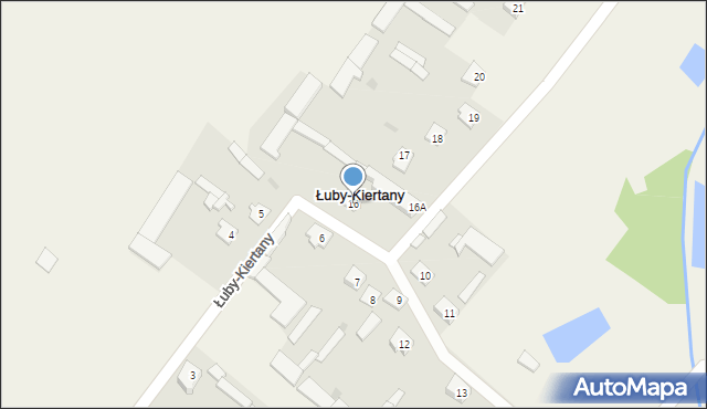 Łuby-Kiertany, Łuby-Kiertany, 16, mapa Łuby-Kiertany