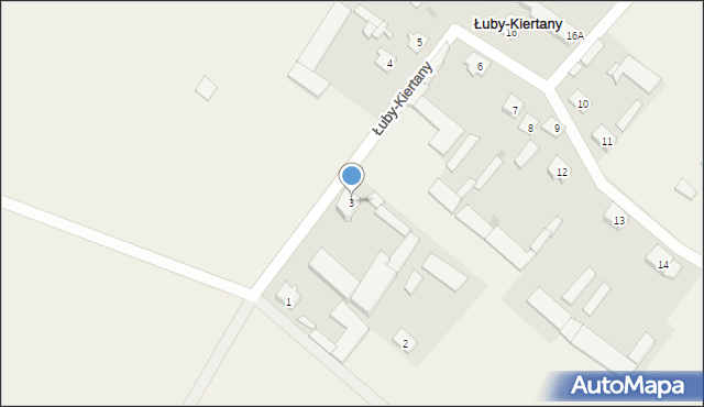 Łuby-Kiertany, Łuby-Kiertany, 3, mapa Łuby-Kiertany