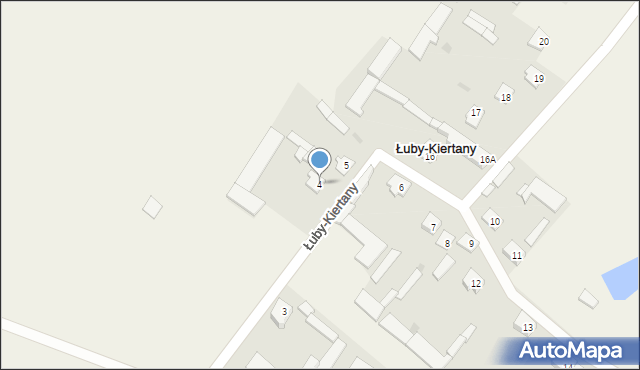 Łuby-Kiertany, Łuby-Kiertany, 4, mapa Łuby-Kiertany