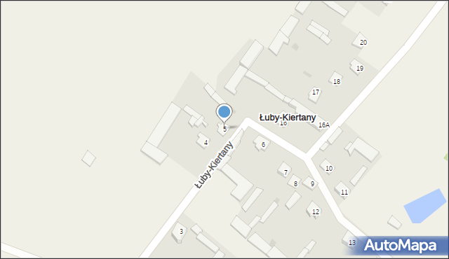 Łuby-Kiertany, Łuby-Kiertany, 5, mapa Łuby-Kiertany