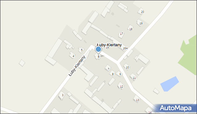 Łuby-Kiertany, Łuby-Kiertany, 6, mapa Łuby-Kiertany