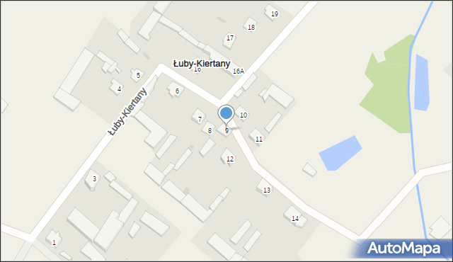 Łuby-Kiertany, Łuby-Kiertany, 9, mapa Łuby-Kiertany