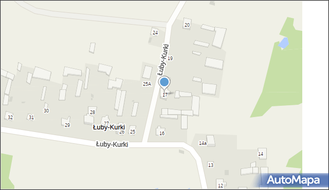 Łuby-Kurki, Łuby-Kurki, 17, mapa Łuby-Kurki