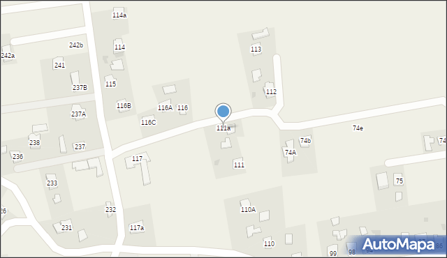 Lubzina, Lubzina, 111a, mapa Lubzina