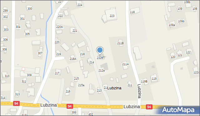 Lubzina, Lubzina, 212b, mapa Lubzina