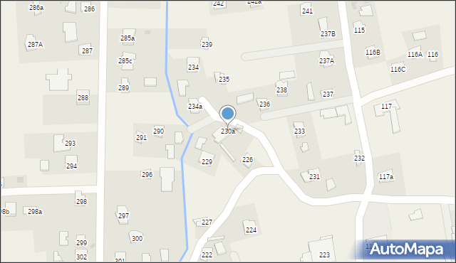 Lubzina, Lubzina, 230a, mapa Lubzina