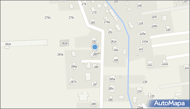 Lubzina, Lubzina, 283, mapa Lubzina