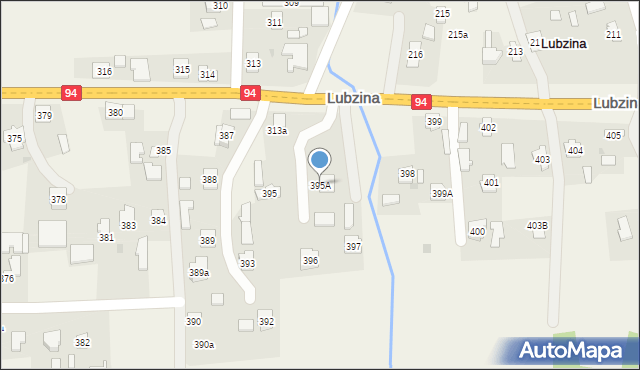 Lubzina, Lubzina, 395A, mapa Lubzina