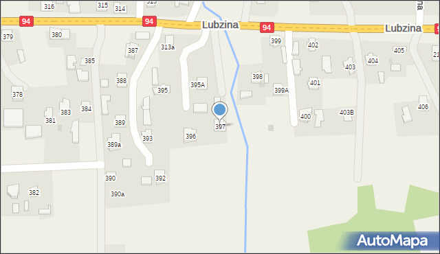 Lubzina, Lubzina, 397, mapa Lubzina