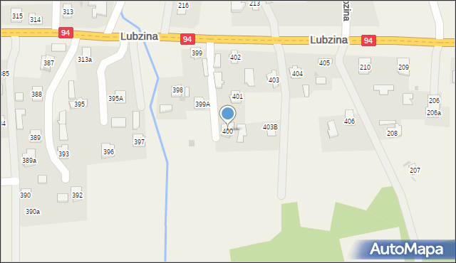 Lubzina, Lubzina, 400, mapa Lubzina