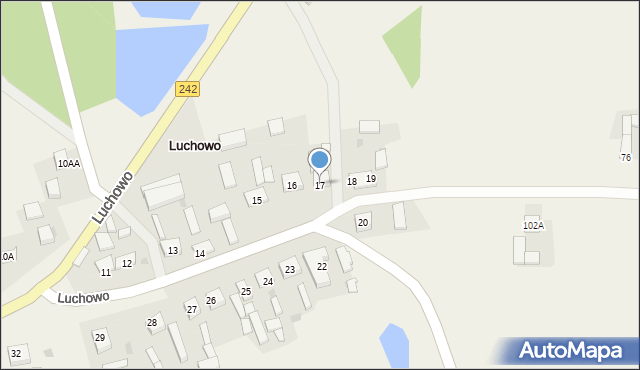 Luchowo, Luchowo, 17, mapa Luchowo