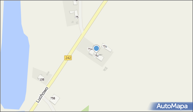 Luchowo, Luchowo, 75c, mapa Luchowo