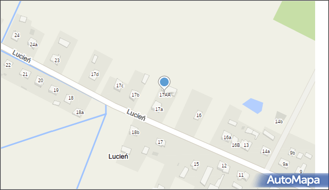 Lucień, Lucień, 17AA, mapa Lucień