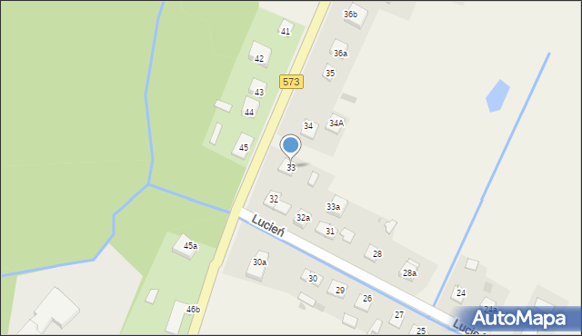 Lucień, Lucień, 33, mapa Lucień