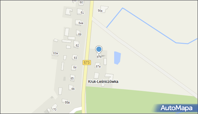 Lucień, Lucień, 67b, mapa Lucień