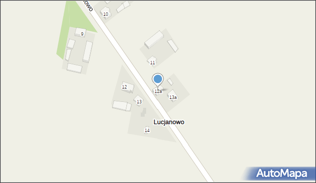 Lucjanowo, Lucjanowo, 12a, mapa Lucjanowo
