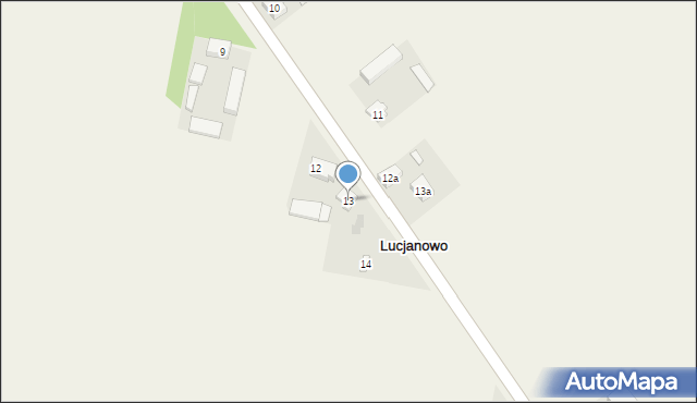 Lucjanowo, Lucjanowo, 13, mapa Lucjanowo