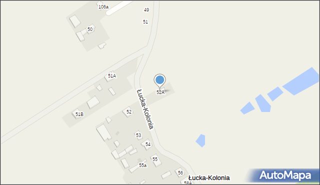 Łucka-Kolonia, Łucka-Kolonia, 52A, mapa Łucka-Kolonia