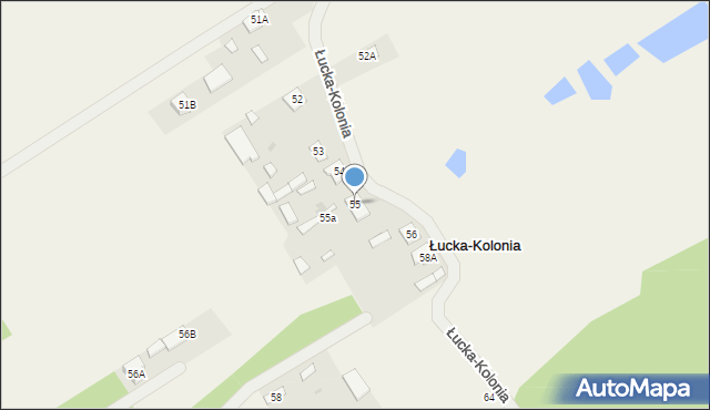Łucka-Kolonia, Łucka-Kolonia, 55, mapa Łucka-Kolonia