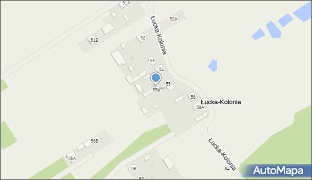 Łucka-Kolonia, Łucka-Kolonia, 55a, mapa Łucka-Kolonia