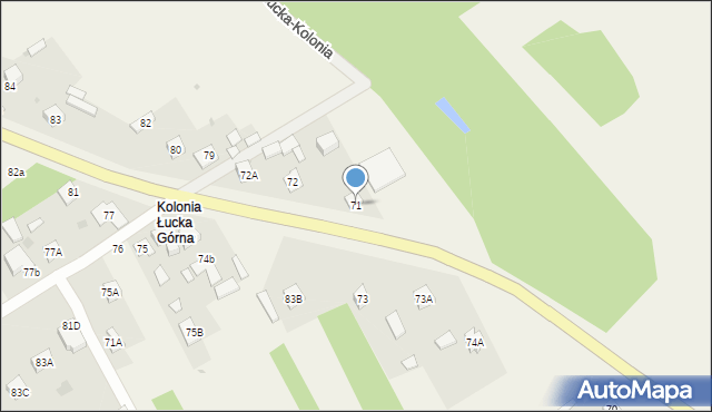 Łucka-Kolonia, Łucka-Kolonia, 71, mapa Łucka-Kolonia