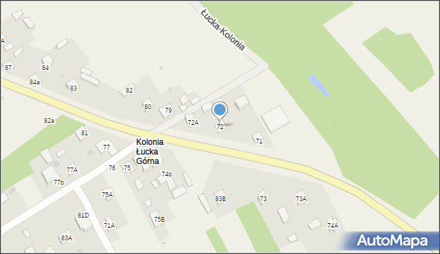 Łucka-Kolonia, Łucka-Kolonia, 72, mapa Łucka-Kolonia