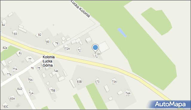 Łucka-Kolonia, Łucka-Kolonia, 74, mapa Łucka-Kolonia