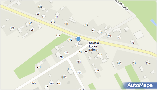 Łucka-Kolonia, Łucka-Kolonia, 77, mapa Łucka-Kolonia