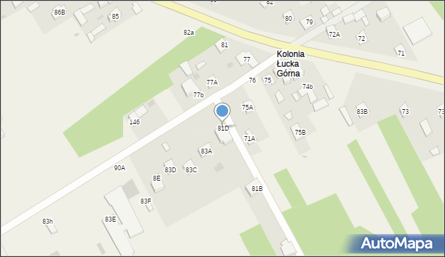 Łucka-Kolonia, Łucka-Kolonia, 81D, mapa Łucka-Kolonia