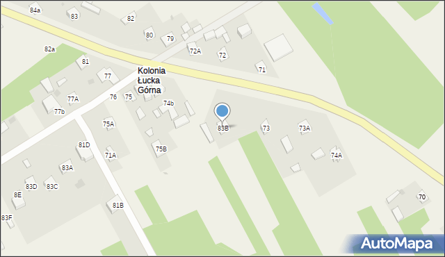 Łucka-Kolonia, Łucka-Kolonia, 83B, mapa Łucka-Kolonia
