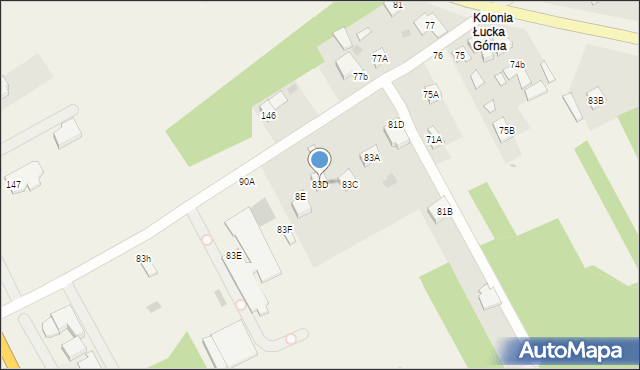 Łucka-Kolonia, Łucka-Kolonia, 83D, mapa Łucka-Kolonia