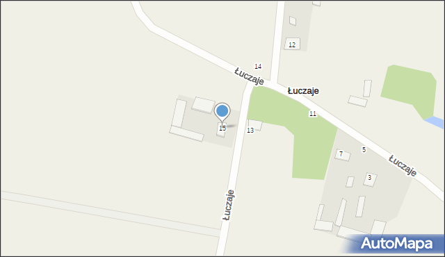 Łuczaje, Łuczaje, 15, mapa Łuczaje