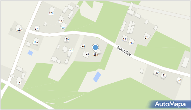 Łucznica, Łucznica, 23a, mapa Łucznica