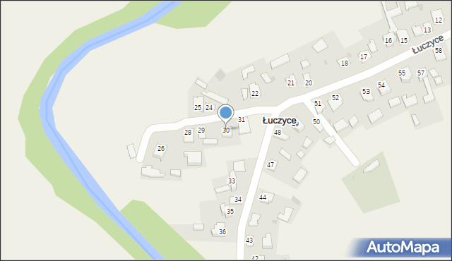 Łuczyce, Łuczyce, 30, mapa Łuczyce