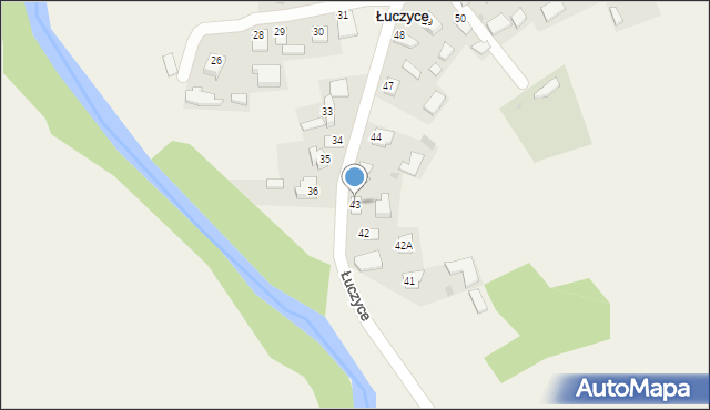 Łuczyce, Łuczyce, 43, mapa Łuczyce