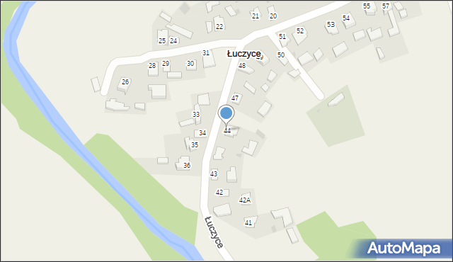 Łuczyce, Łuczyce, 44, mapa Łuczyce