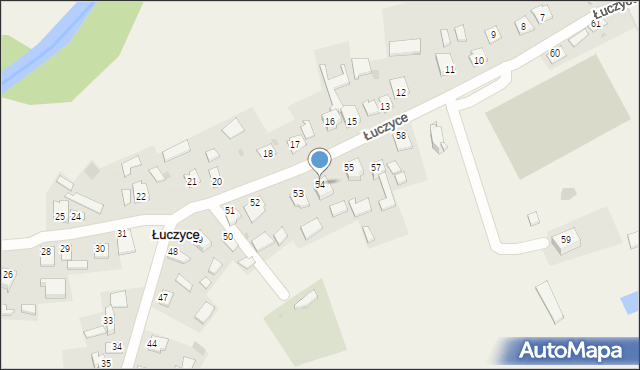 Łuczyce, Łuczyce, 54, mapa Łuczyce