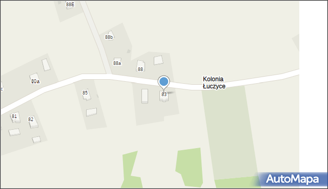 Łuczyce, Łuczyce, 83, mapa Łuczyce