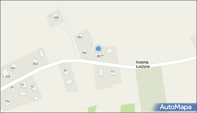 Łuczyce, Łuczyce, 88, mapa Łuczyce