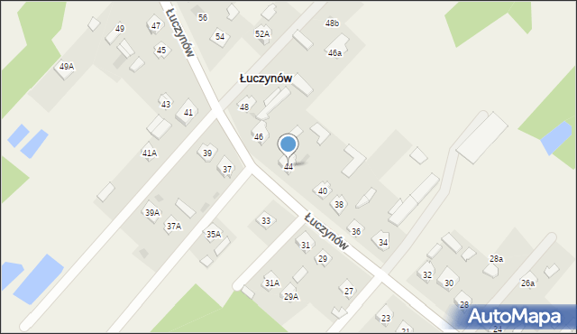 Łuczynów, Łuczynów, 44, mapa Łuczynów