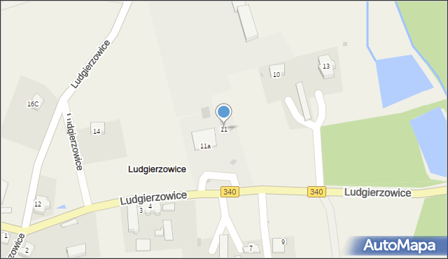 Ludgierzowice, Ludgierzowice, 11, mapa Ludgierzowice