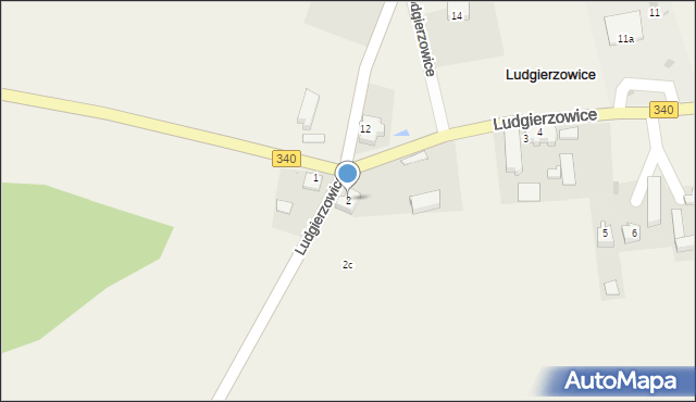 Ludgierzowice, Ludgierzowice, 2, mapa Ludgierzowice