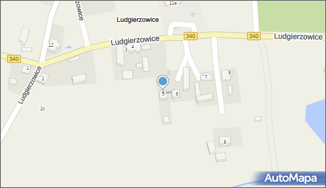 Ludgierzowice, Ludgierzowice, 5, mapa Ludgierzowice