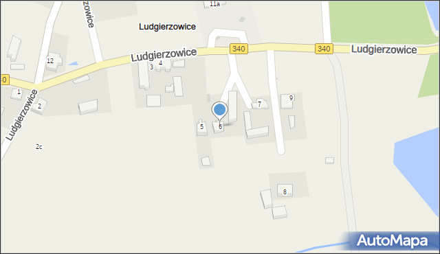 Ludgierzowice, Ludgierzowice, 6, mapa Ludgierzowice