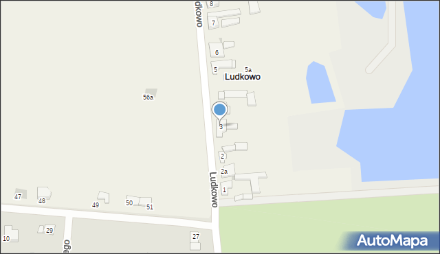 Ludkowo, Ludkowo, 3, mapa Ludkowo