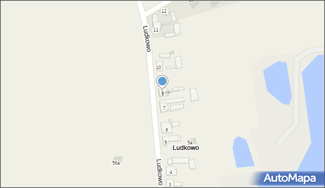 Ludkowo, Ludkowo, 8, mapa Ludkowo