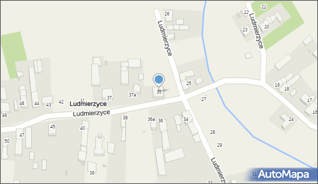 Ludmierzyce, Ludmierzyce, 35, mapa Ludmierzyce